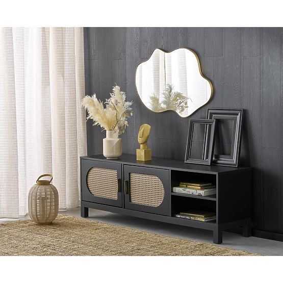 ESSENT nástenné zrkadlo, zlaté (1p=1ks)