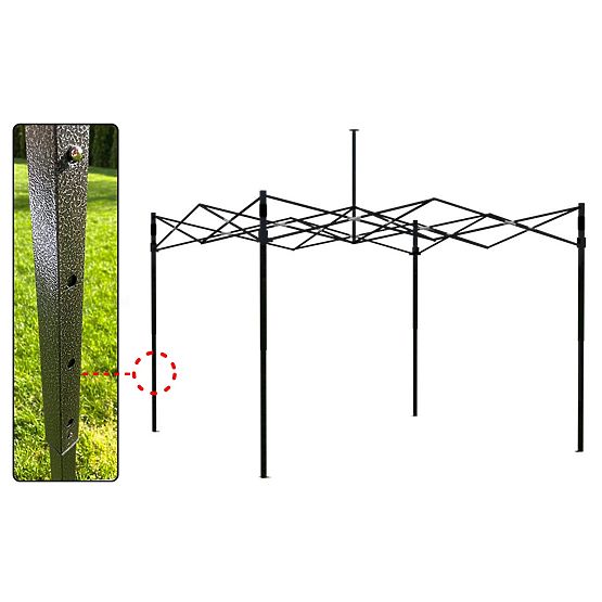 Expresný obchodný pavilón 3x3 m biely