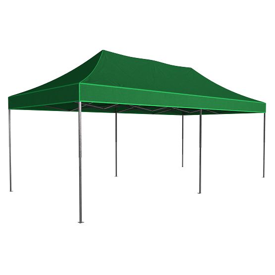 Expresný obchodný pavilón - 3x6 m - zelený