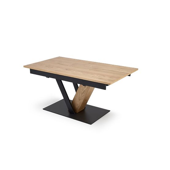 FANIS rozkladací stôl, prírodný / čierny (3p=1ks)