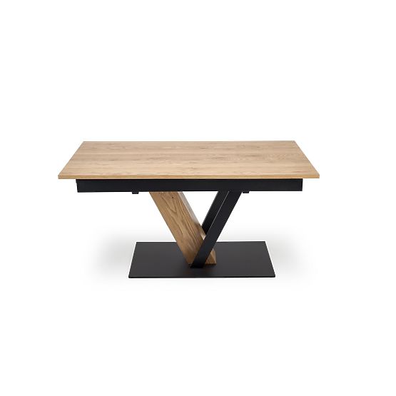 FANIS rozkladací stôl, prírodný / čierny (3p=1ks)
