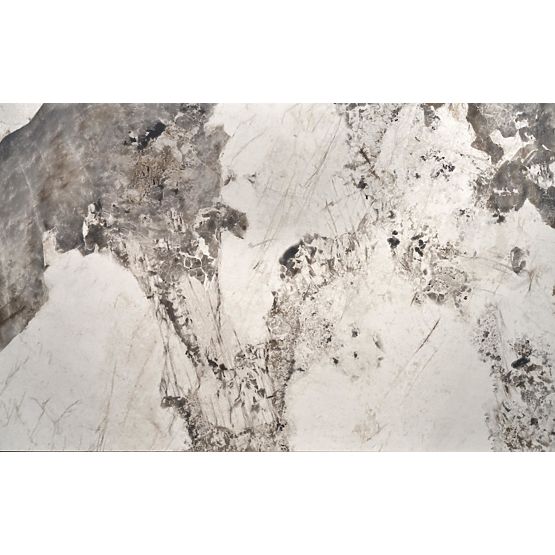 FERNANDO rozkladací stôl, doska - biely mramor, nohy - čierne (3p=1ks)