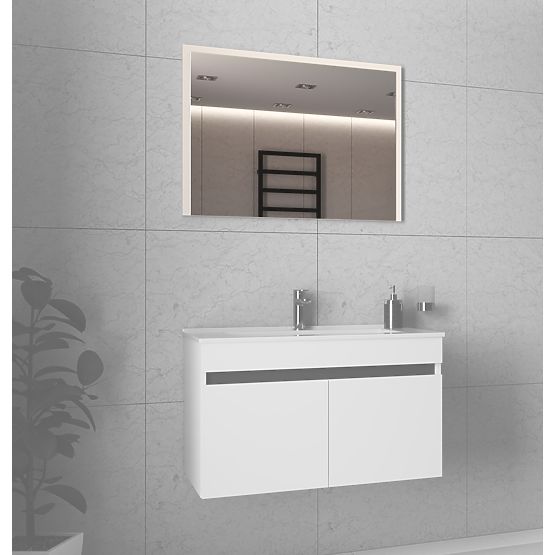 FIGARO Zrkadlo 80 cm biela (1p=1ks)