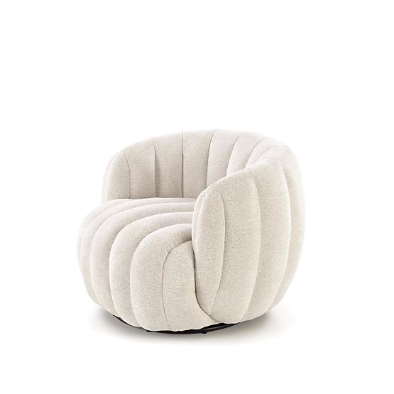 FRASER krémové relaxačné kreslo (1p=1ks)