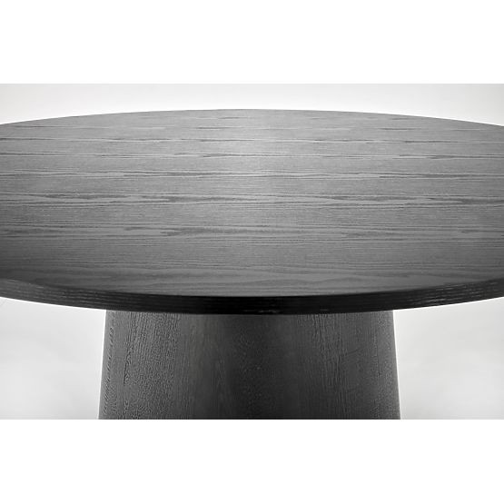 GINTER okrúhly stôl, čierny (2p=1ks)