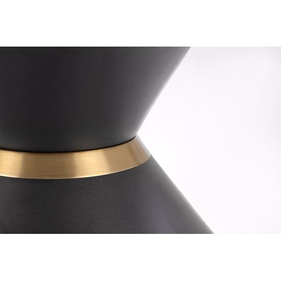 GORETTI konferenčný stolík biely mramor / čierny (2p=1ks)