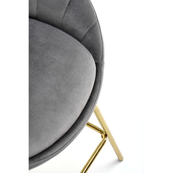 H112 barová stolička sivá / zlatá (2p=2ks)