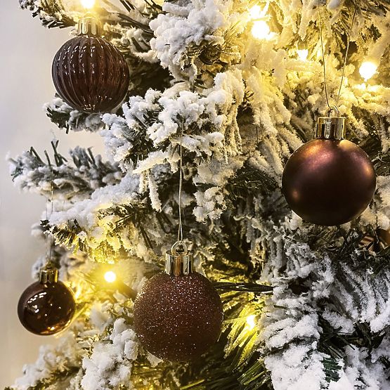 HNEDÉ VIANOČNÉ GULE 34 KS SYSD1688-038