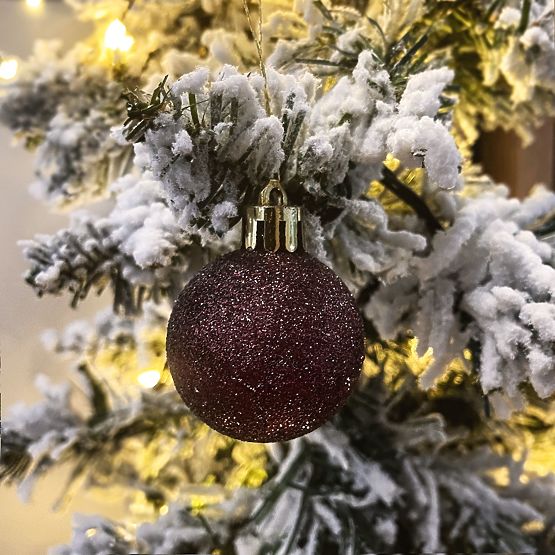 HNEDÉ VIANOČNÉ GULE 34 KS SYSD1688-038