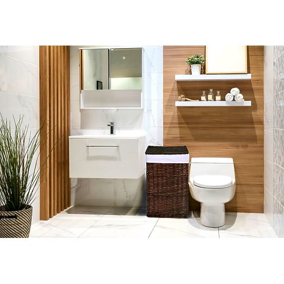 Hnedý prútený kôš 114 L