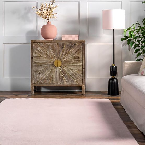 Hodvábny koberec Rabbit - Ružový