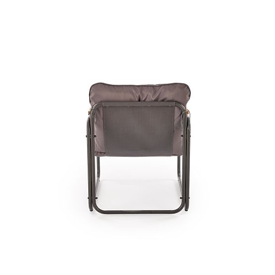 HUDSON, záhradný set (pohovka, 2x kreslo, stolík), sivá / hnedá (1p=1set)