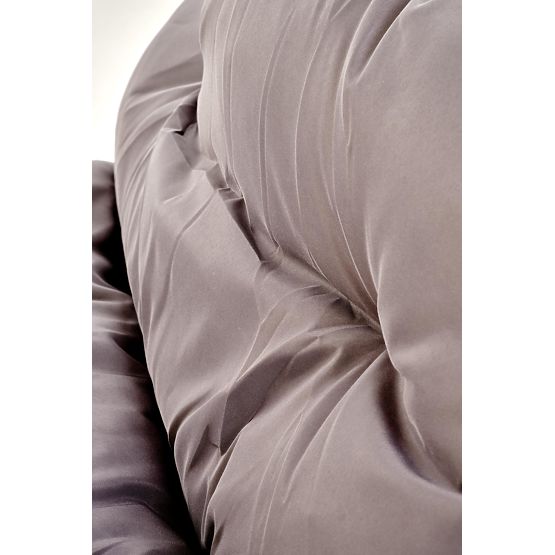 HUDSON, záhradný set (pohovka, 2x kreslo, stolík), sivá / hnedá (1p=1set)