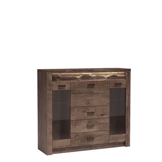 INDIANAPOLIS vitrína I8 tmavý jaseň