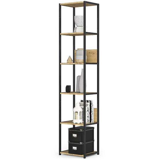 INDUSTRIÁLNY REGÁL 400 ČIERNY/DUB ARTISAN