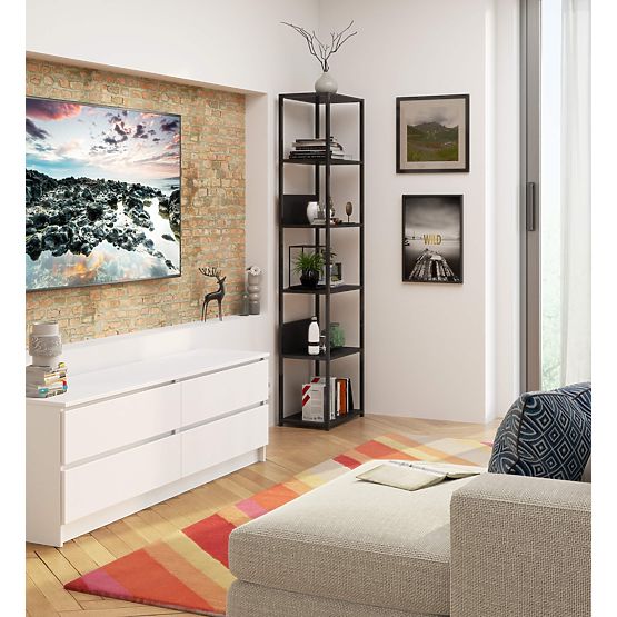 INDUSTRIÁLNY REGÁL 500 ČIERNY/ČIERNY