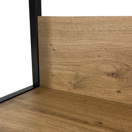 INDUSTRIÁLNY REGÁL 500 ČIERNY/DUB CRAFT