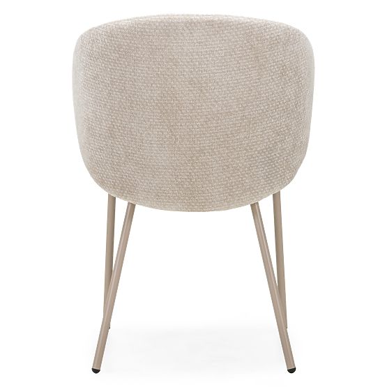 Jedálenská stolička Adrano, svetlo béžová/béžové nohy