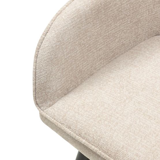 Jedálenská stolička Berisso, cappuccino/čierne nohy