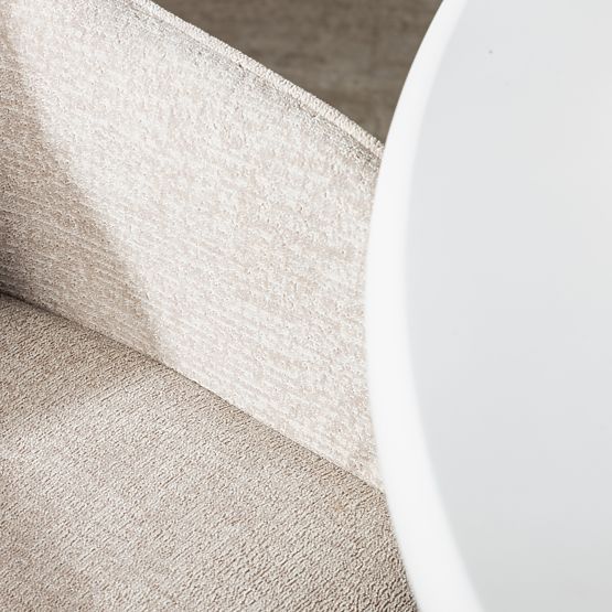 Jedálenská stolička Berisso, cappuccino/čierne nohy