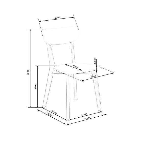 Jedálenská stolička BUGGI - biela