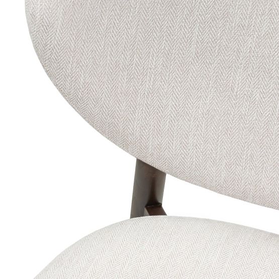 Jedálenská stolička Domenico béžová/orech