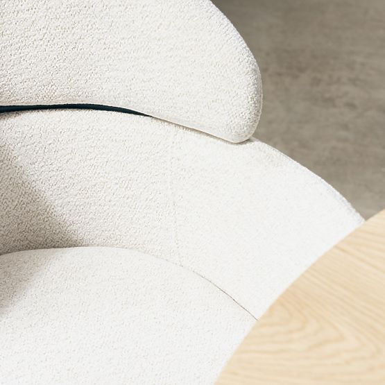 Jedálenská stolička Granda, ecru/čierne nohy