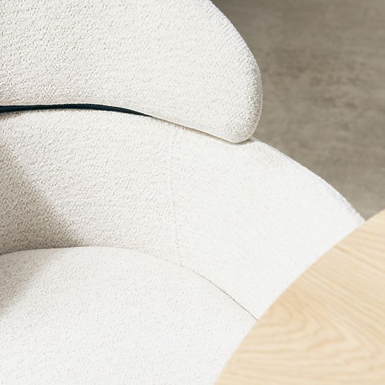 Jedálenská stolička Granda, ecru/čierne nohy