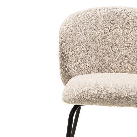 Jedálenská stolička Larisa, béžová/čierne nohy