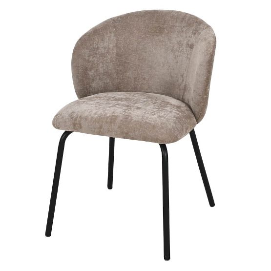 Jedálenská stolička Larisa, hnedá/čierne nohy