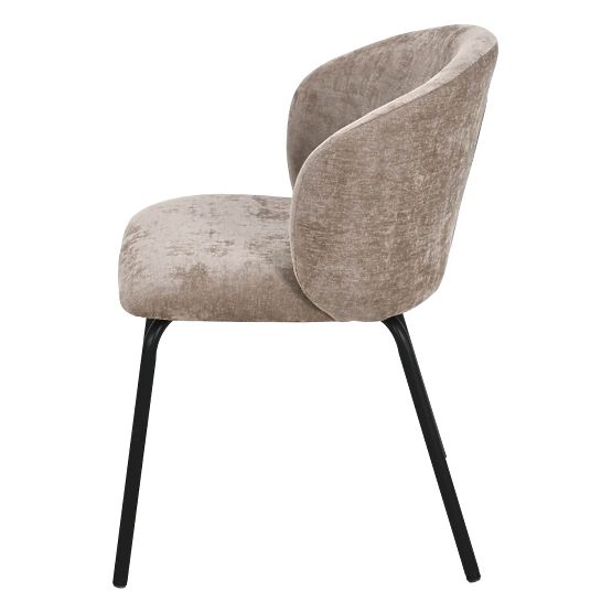 Jedálenská stolička Larisa, hnedá/čierne nohy