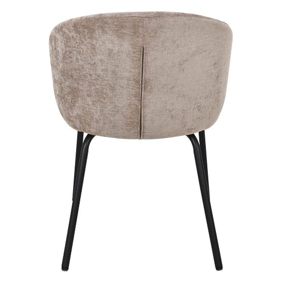 Jedálenská stolička Larisa, hnedá/čierne nohy