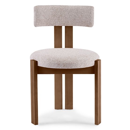 Jedálenská stolička Matteo, béžovo-krémová/hnedá