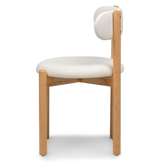 Jedálenská stolička Yoko, krémová/prírodná