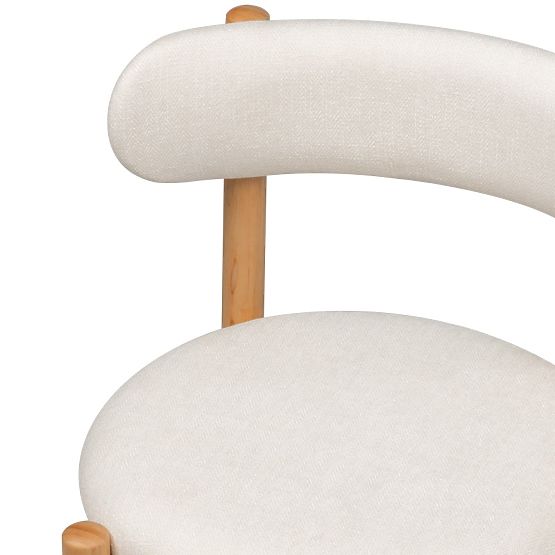 Jedálenská stolička Yoko, krémová/prírodná