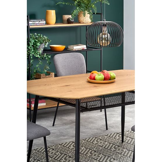 Jedálenský stôl JACKSON - zlatý dub/čierny