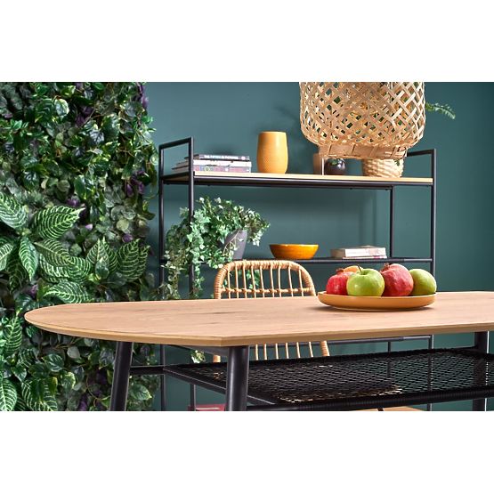 Jedálenský stôl JACKSON - zlatý dub/čierny