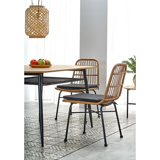 Jedálenský stôl JACKSON - zlatý dub/čierny