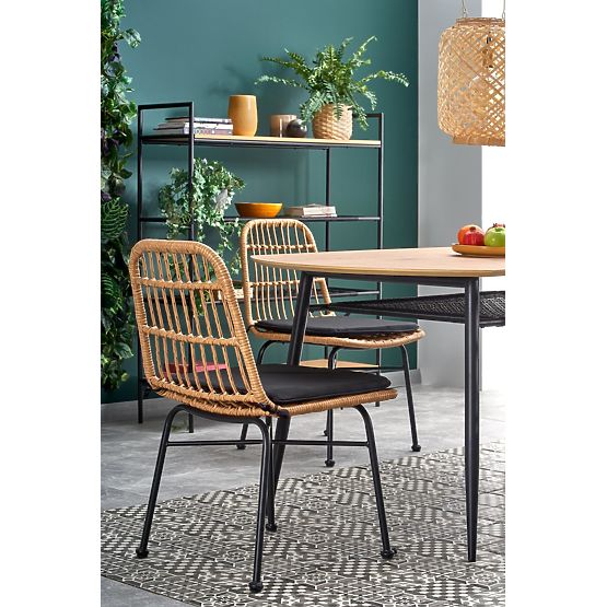 Jedálenský stôl JACKSON - zlatý dub/čierny