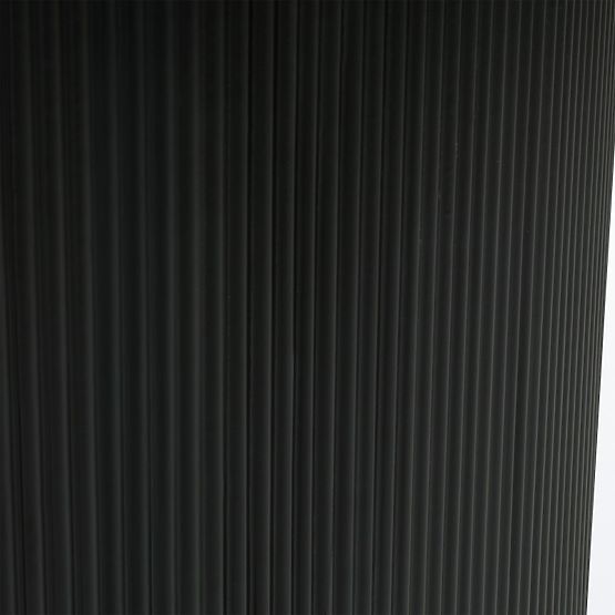 Jedálenský stôl Maurizio 180 cm, čierny, ryhovaný