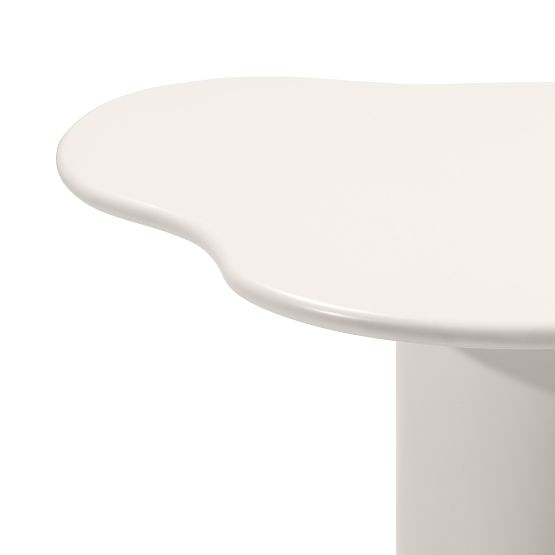 Jedálenský stôl Pinar 180 cm, šedo-béžový, oblé tvary