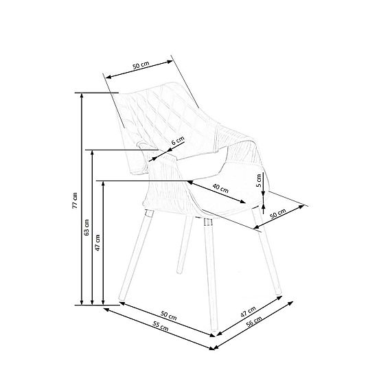 K396 stolička orechová / béžová (1p=1ks)