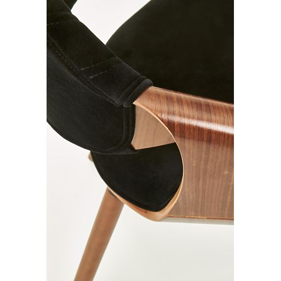 K396 stolička orechová / čierna (1p=1ks)