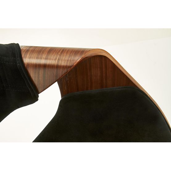 K396 stolička orechová / čierna (1p=1ks)