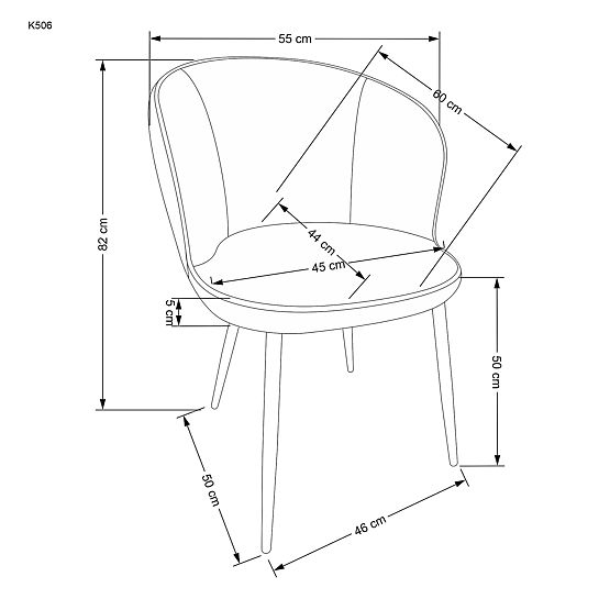 K506 stolička viacfarebná (1p=2ks)