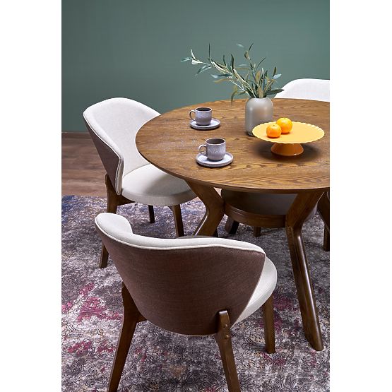 K583 stolička, orechová / hnedá / béžová (1p=2ks)