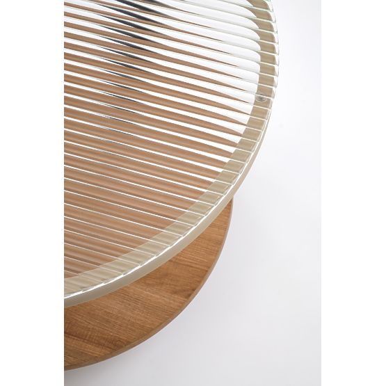 KAMALA konferenčný stolík, prírodný / čierny (1p=1ks)