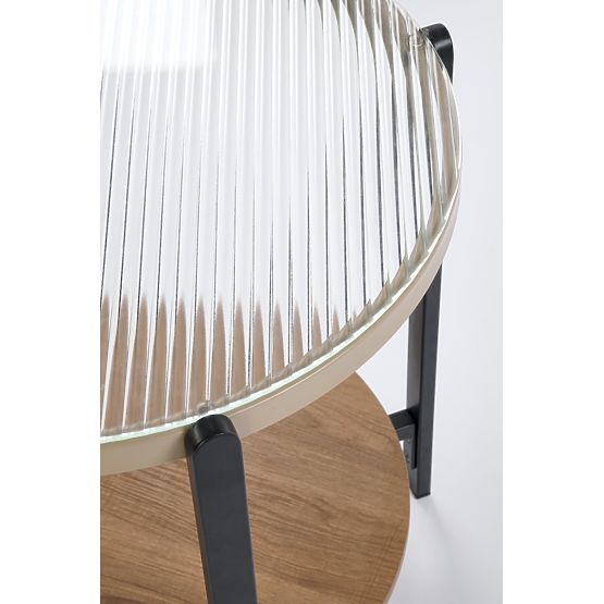 KAMALA S stolík, prírodný / čierny (1p=1ks)