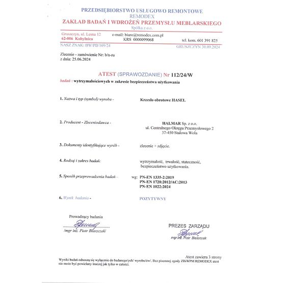 Kancelárska stolička HASEL - čiernošedá