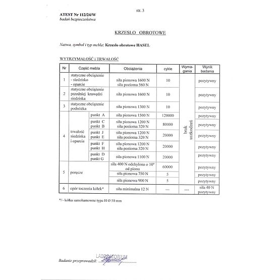 Kancelárska stolička HASEL - čiernošedá